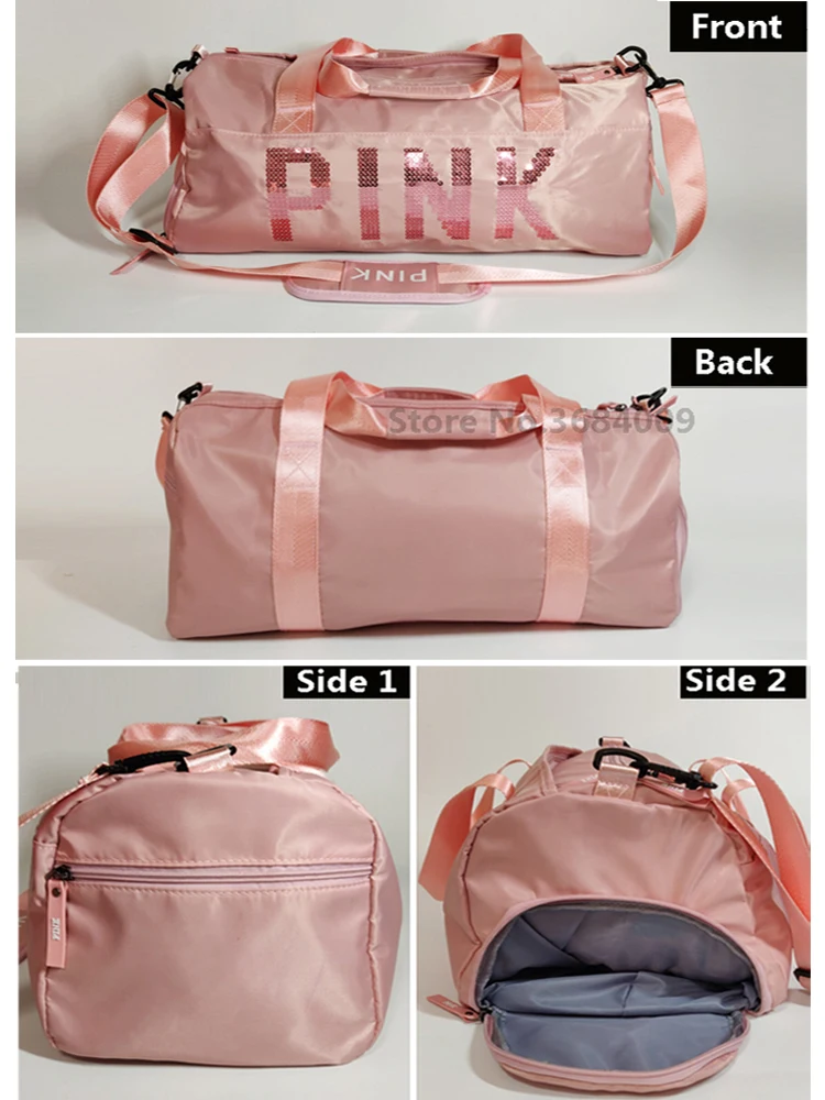2018 Cheap Sequins Black Gym Bag Women Shoe Compartment Waterproof Sport Bags for Fitness Training Yoga Bolsa Sac De Sport