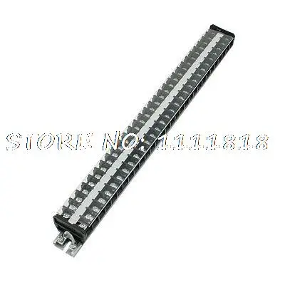 

660V 20A 30 Positions Rail Mount Covered Screw Terminal Block TD-2030