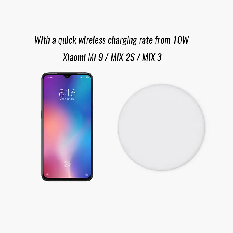 27W Plug Original Xiaomi Wireless Charger 20W Max 15V Apply to Xiaomi Mi9 MiX 2S Mix 3 Qi EPP10W For iPhone XS XR XS MAX