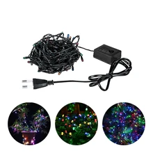 Vacamm светодиодный адаптер для праздничного освещения с европейской вилкой 10 м RGB водонепроницаемый Рождественский Сказочный гирляндовый светильник для свадебной вечеринки праздничный Декор