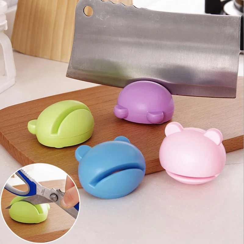 

Colorful Cute Mini Multifunction Knife Sharpener Whetstone Home Kitchen Knife Grinding Mill Scissors Kitchen Tools