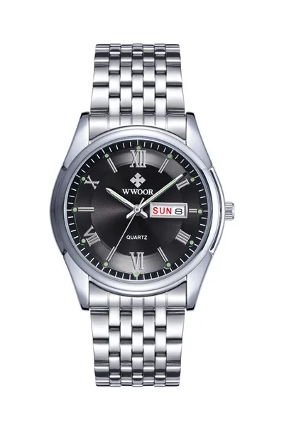 

2017 Wwoor Luxury Brand Fashion Waterproof Men's Sport Watch Luminous Reveal Quartz Watch Casual Men