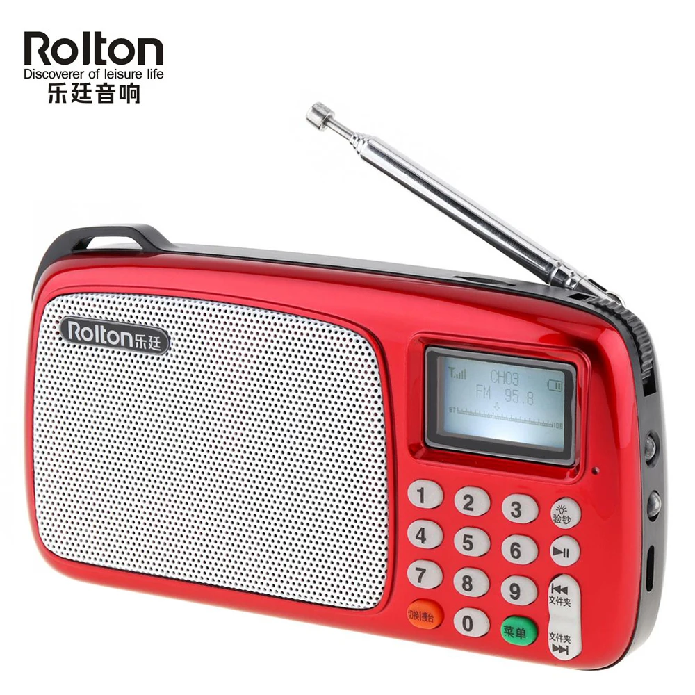 Rollton портативный Глобальный FM радио dab portatil am fm radyo музыкальный плеер динамик TF USB