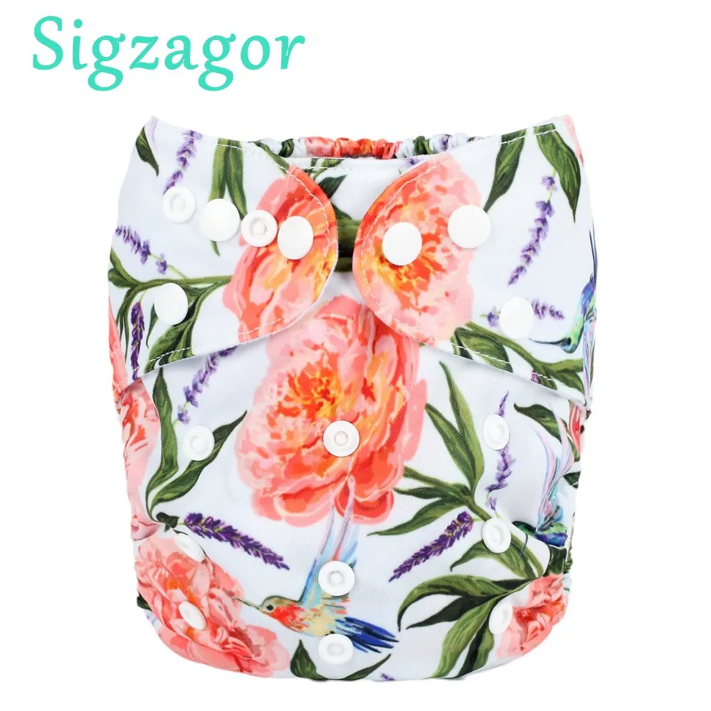 

[Sigzagor] Fox Christmas Snow Baby Pocket Cloth Diaper Nappy,Reusable,Washable,Adjustable,Holiday,Thanksgiving Gift