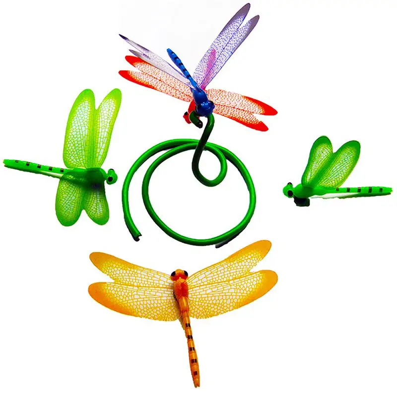 

4Pcs Simulation 3D Dragonfly Home Fridge Magnets Sticker Souvenir Message Sticker Household Decor Kitchen Livingroom Accessories