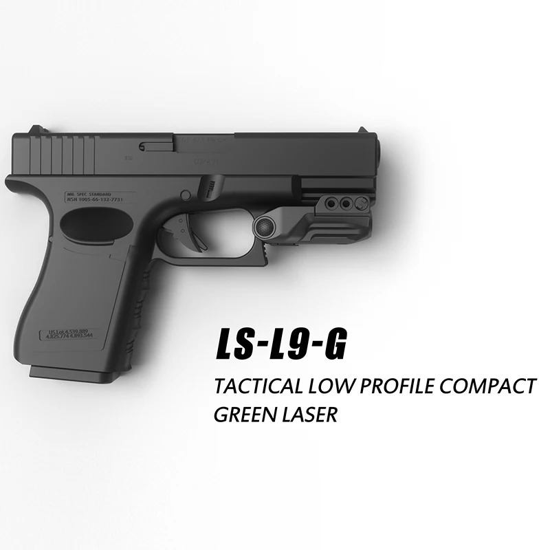 Laserspeed Прямая поставка 9 мм лазер для пистолета Тактический glock лазерный прицел