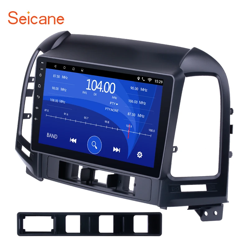 

Seicane 2 din Android DVD Player Bluetooth GPS Navigation Radio for 2005-2012 HYUNDAI SANTA FE with WIFI 1024*600 Touchscreen