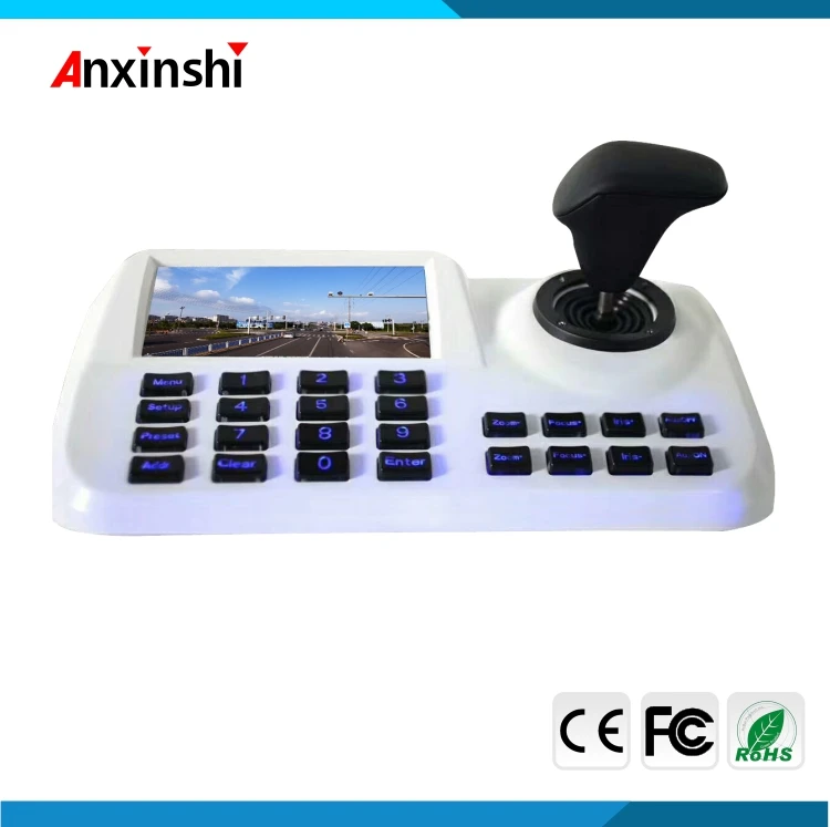  Hot product 5 inch LCD IP PTZ Camera Keyboard Controller 3D Joystick Display Screen Network PTZ Key