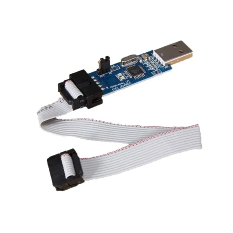 

1LOT New USBASP USBISP AVR Programmer USB ATMEGA8 ATMEGA128 Support Win7 64K Connector