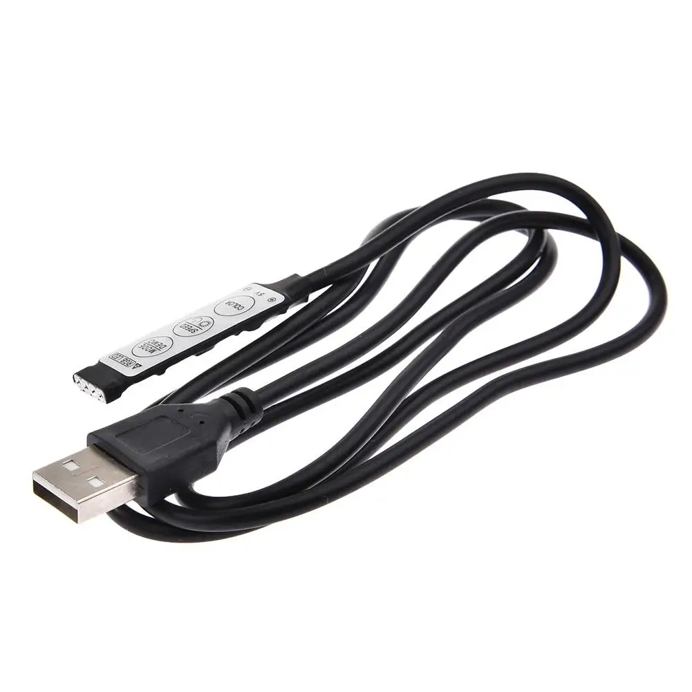 Светодиодный USB 3 ключ USB Красочный контроллер светодиодный полосы Водонепроницаемый лента диод лампа бар контроллер