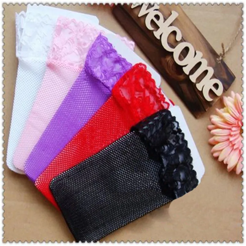 Women Sexy Perspective Stockings Elastic Lace Hollow Fishnet Thigh High Stockings