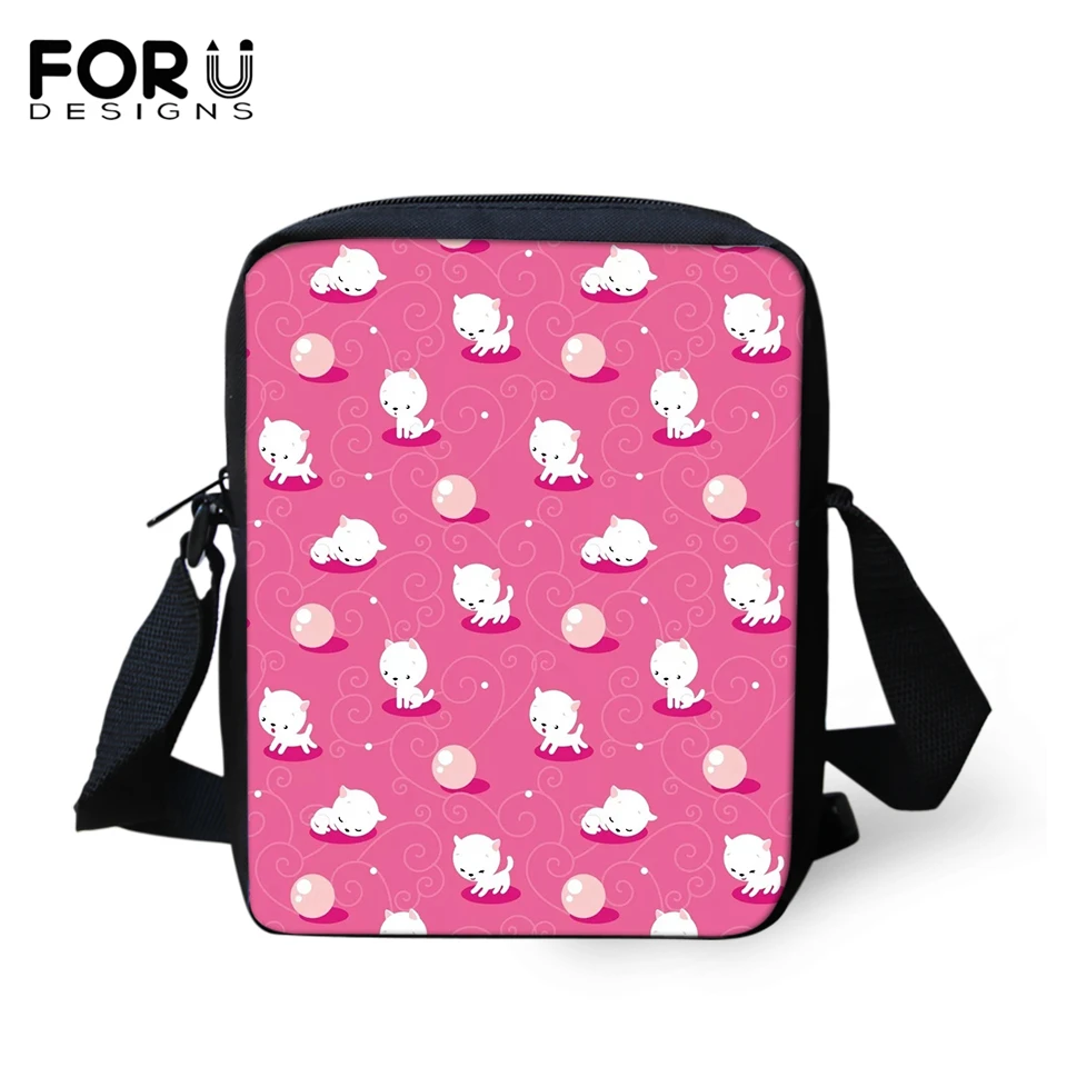

FORUDESIGNS Women Messenger Bags Little Animal Print Crossbody Bag Kids Purse Small Coin Bags Cartoon Animal Pattern Mini Flaps