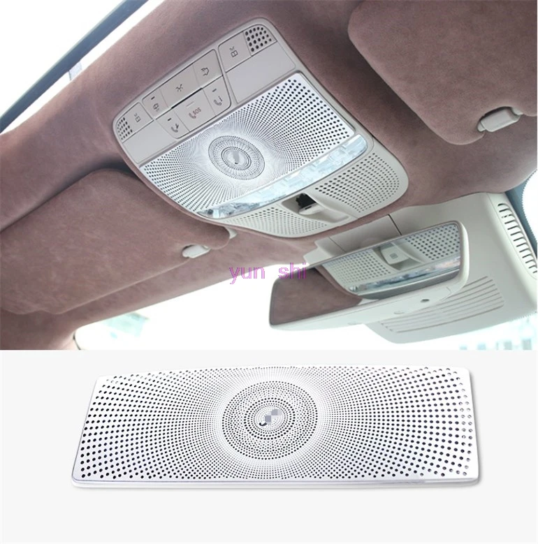 Stainless Steel Car Reading Lamp Light Trim Decoration Covers Car-styling For Mercedes Benz E class W213 2016 17 E200L E300L etc