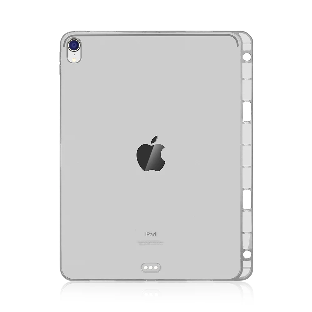 Чехол для iPad Pro 12,9, мягкая задняя крышка из ТПУ для iPad Pro 11, чехол с карандашом, чехол для iPad Pro 12,9