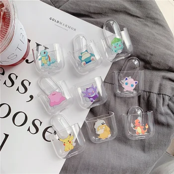 

For Airpods case Fashion cartoon for iphone Airpods Bluetooth headset accessories for Airpods headphones Transparent hard cases