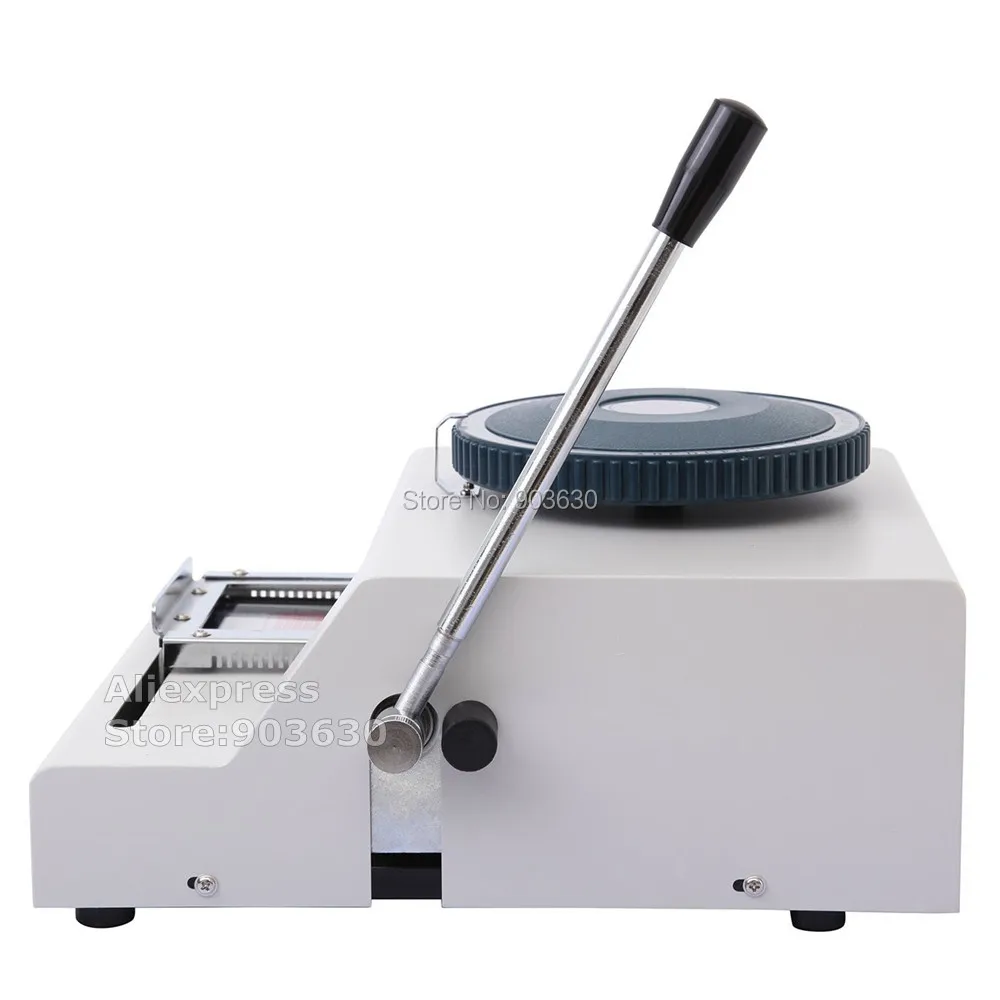 Lowest Price !52Code Dog tag embossing machine, Manual GI Military Steel Metal PET Dog Tags Embosser ID Card Printer Machine