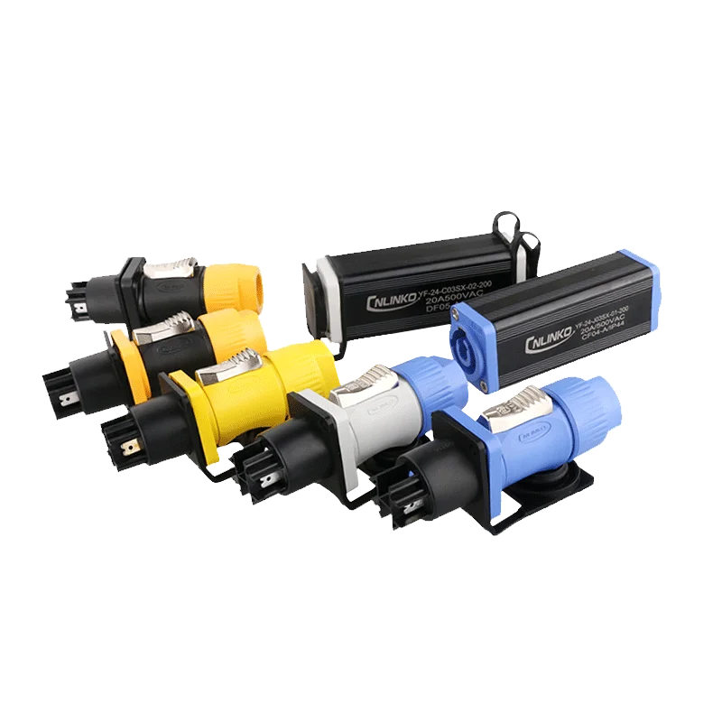 

Waterproof Aviation Air Plug and Socket cable Connector YF24 20A Stage Lighting and Acoustics Waterproof Power Plug