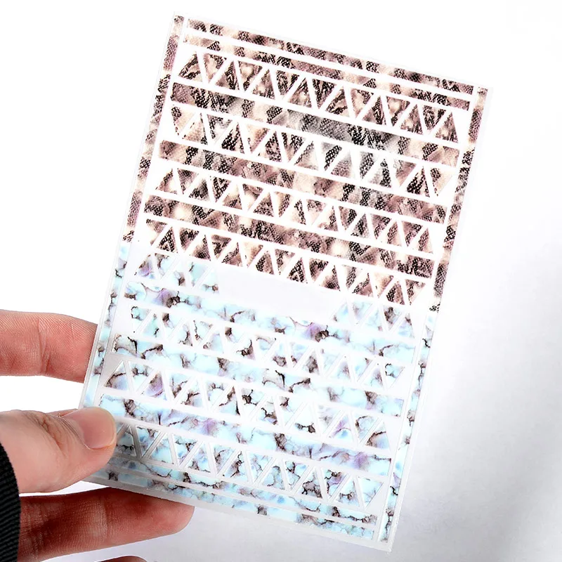 1 лист мраморного камня, стильные 3D наклейки для ногтей, переводные наклейки из змеиной кожи для ногтей, аксессуары для ногтей для украшения ногтей