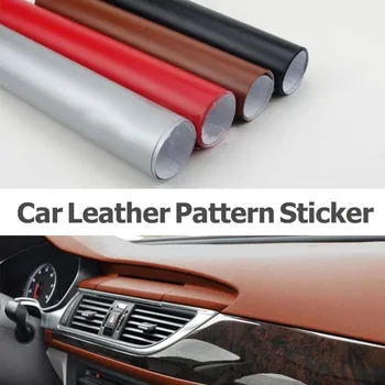 

SUNICE Leather Vinyl Car Sticker Wrap Cover Film Waterproof Vinyl Car Vehicle Inner Changed Color Air Bubble Free 1.52x0.5m