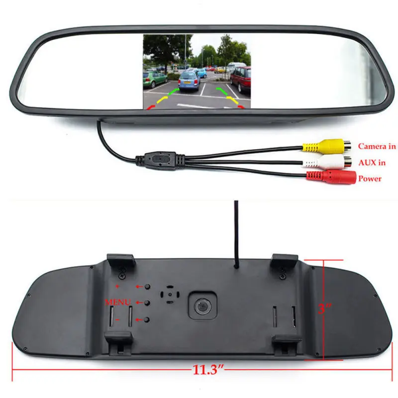  Podofo Car Monitors TFT LCD 4.3