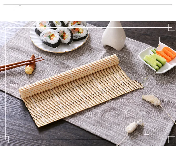 1PC Bamboo Rolling Mat Sushi Rolling Roller Kit Sushi Maker Home