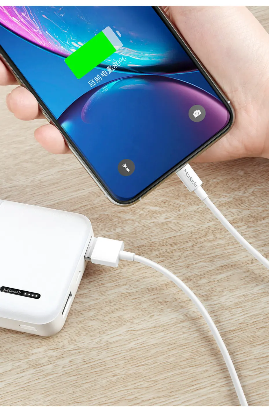 Mcdodo Lightning-USB кабель 2A провод для быстрой зарядки для iPhone Xs Max X XR 8 7 6 Plus 5S SE iPad синхронизация данных USB кабель зарядного устройства