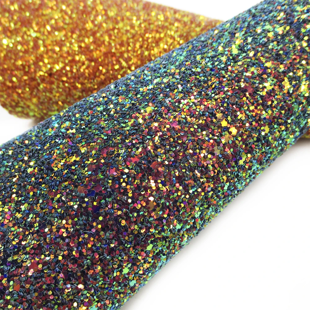 

David accessories 20*34CM glitter synthetic leather fabric cut direction random,size has a little errors,c2039