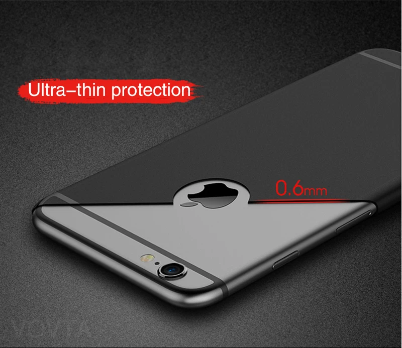 VOVTA Ultra Thin Phone Case for iPhone 6 6s Cases 6 6s Plus Luxury TPU Plastic Cover For iphone 7 8 Case 7 8 Plus SE 5 5s Cases8