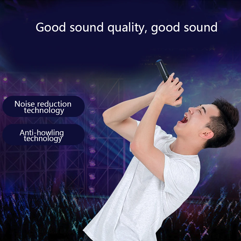 E7 1-to-2 Universal VHF Wireless Handheld Microphone with Receiver/Antenna for Karaoke/Business Meeting Portable