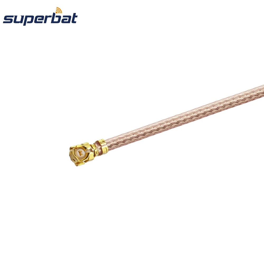 Superbat SMA Female Bulkhead Pigtail Coaxial Extension RF Cable Assembly RG178 10cm for Wifi Mini-PCI