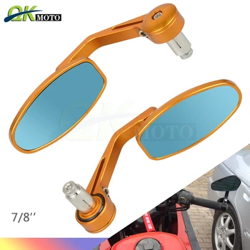 

universal 22mm Motorcycle Moto Rearview Mirror Rear View Handle bar End Side Mirrors For kawasaki honda ktm benelli versys 650
