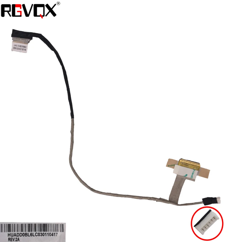 Cable Length Shows, Color: Black Computer Cables Laptop Cable for Toshiba L650 L655 L655D PN:DD0BL6LC010 DD0BL6LC030 Repair Notebook LCD LVDS Cable