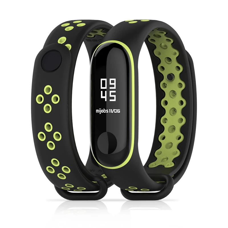Умные аксессуары LEMFO для Xiaomi mi 3 Band ремешок сменный мужской t Sport Двойной Цветной
