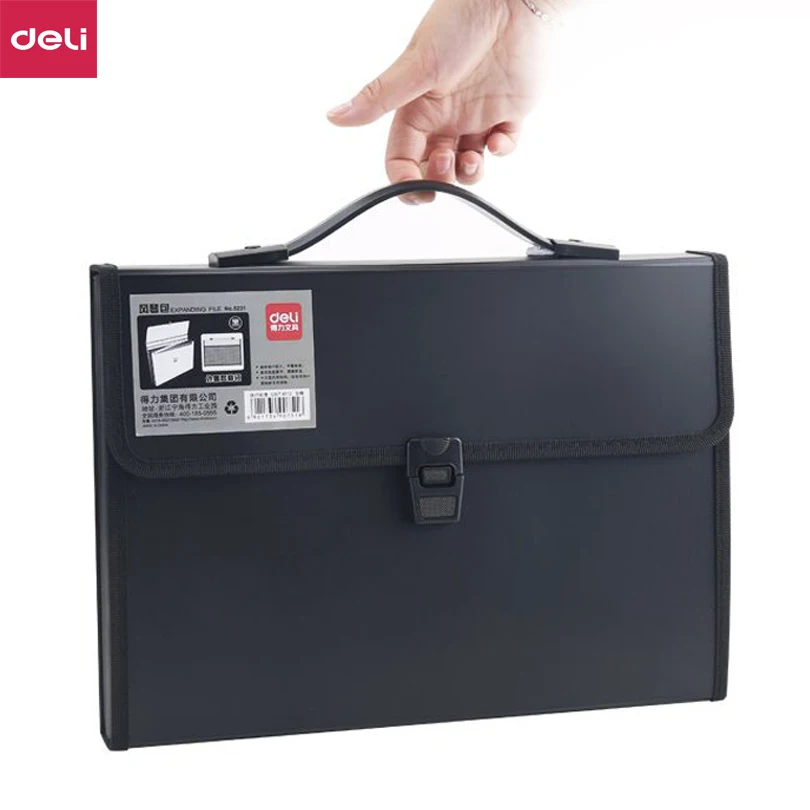 

Deli Waterproof Book A4 Paper File Folder Bag business supplies Style Design Document holder Rectangle Office Home School Folder