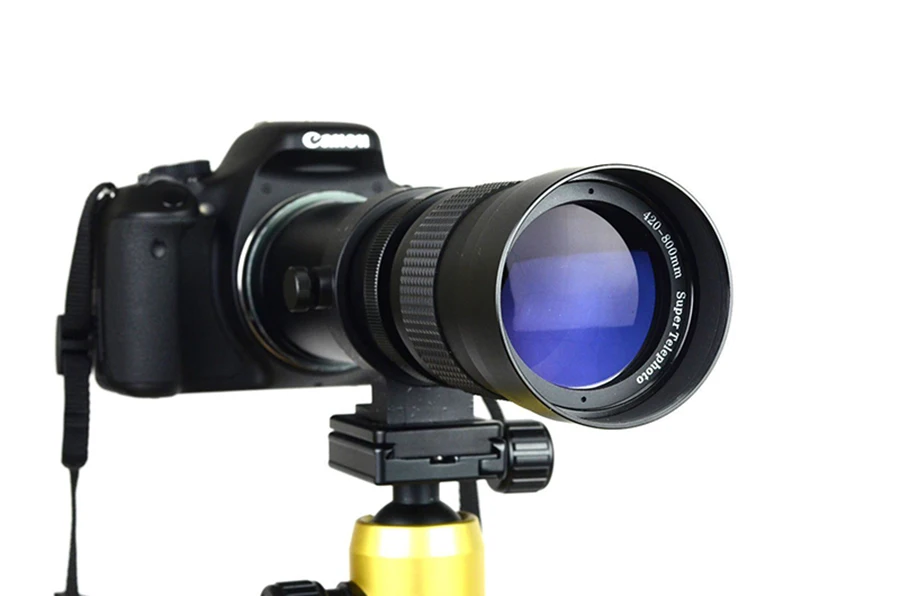 420-800 мм F/8,3-16 телефото зум Ручной объектив+ T2 адаптер крепление для Canon Nikon sony Pentax Olympus DSLR