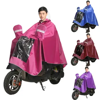 

Fashion Big Cap Hooded Women trench Raincoat Outdoor waterproof Long Impermeable Rain Poncho Cloak for Hiking Climbing cycling
