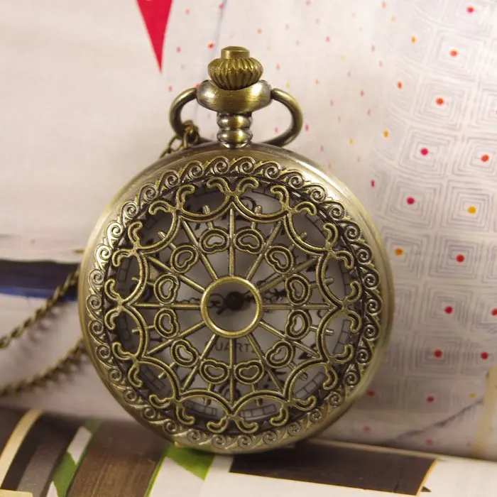 2017 Бесплатная доставка часы с цепочкой ожерелье Новинка для мужчин женщин Паук