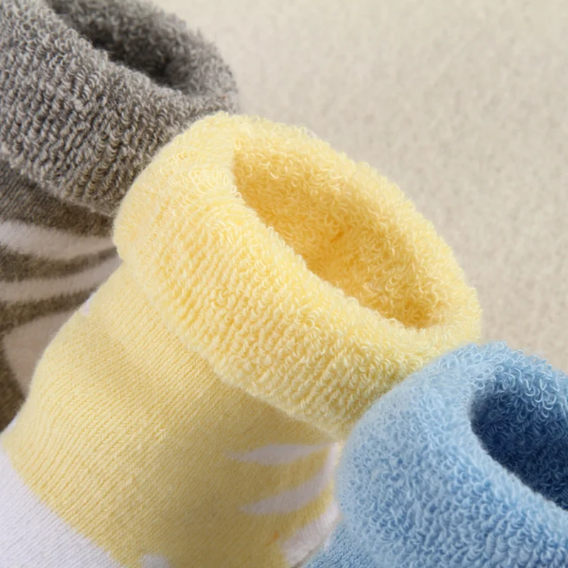 4 Pcs Thick Winter Baby Socks For Boys Girls Cotton Warm Infant Socks Bow Bear Newborn Baby Socks Cute New Baby Boys Clothing (21)