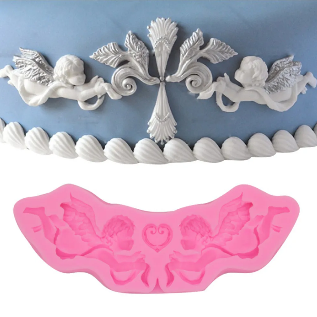 

1Pcs Angel Baby Shape Silicone Fondant Mold Cake Decorating Chocolate Baking Mould Biscuit Baking Mould DIY L522