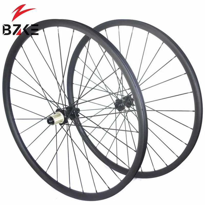 

Carbon mtb wheels 29 bicycle wheelset mtb wheel bicycle for mountain 29er carbon clincher tubuless rim 27mm width 25mm deep