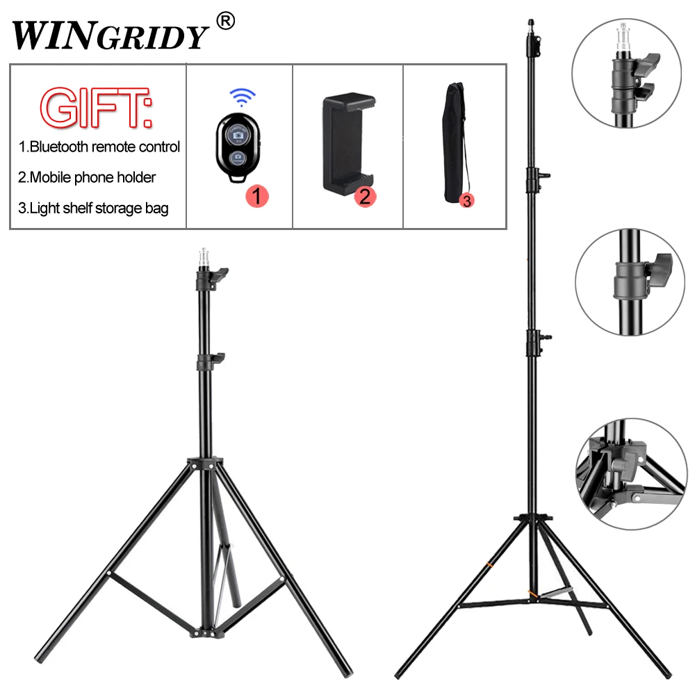  78cm 120cm Light Stand Photography Studio Adjustable Photo Tripod For Camera Photo Lamp Bracket Hol