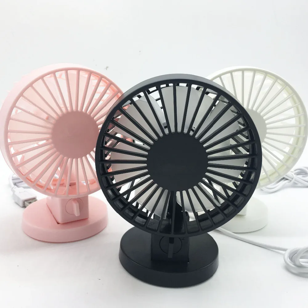 Portable Mini USB Desk Fan Creative Home Office ABS Electric Fans Silent Desktop Fan With Double Side Fan Blades Portable Mini USB Desk Fan Creative Home Office ABS Electric Fans Silent Desktop Fan With Double Side Fan Blades