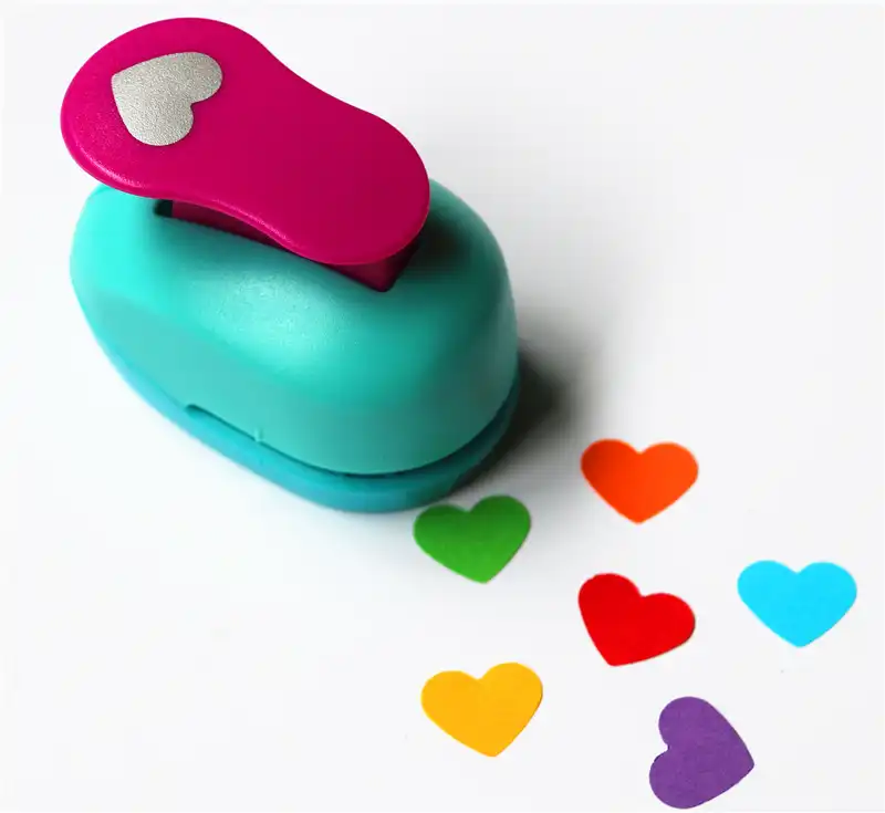 extra large paper punch 3'' 75mm heart furador paper punches for
