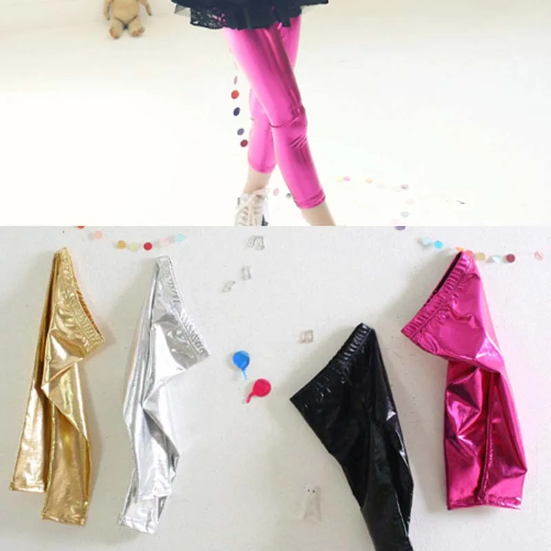 2015 autumn new Children Clothing Kids Leather Pants Toddler Girls