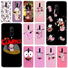 Hot Courage The Cowardly Dog Soft Silicone Fashion Transparent Case For OnePlus 7 Pro 5G 6 6T 5 5T 3 3T TPU Cover