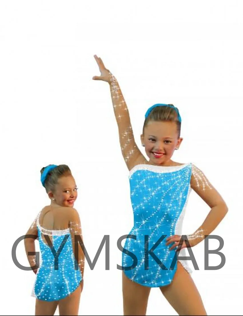 Платье для фигурного катания женское платье для девочек на заказ платье для катания на коньках костюм для гимнастики без рукавов 85021