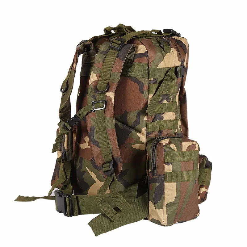 Открытый туристический походный рюкзак для выживания штурмовой армии Военный Тактический рюкзак 50л Molle 3D водонепроницаемые нейлоновые сумки