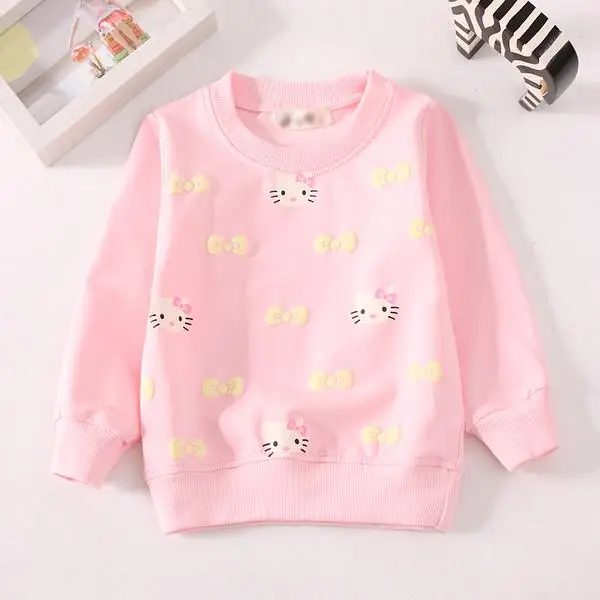 Детская Хлопковая футболка с длинным рукавом на осень/весну G031|long sleeve tshirt girls|baby