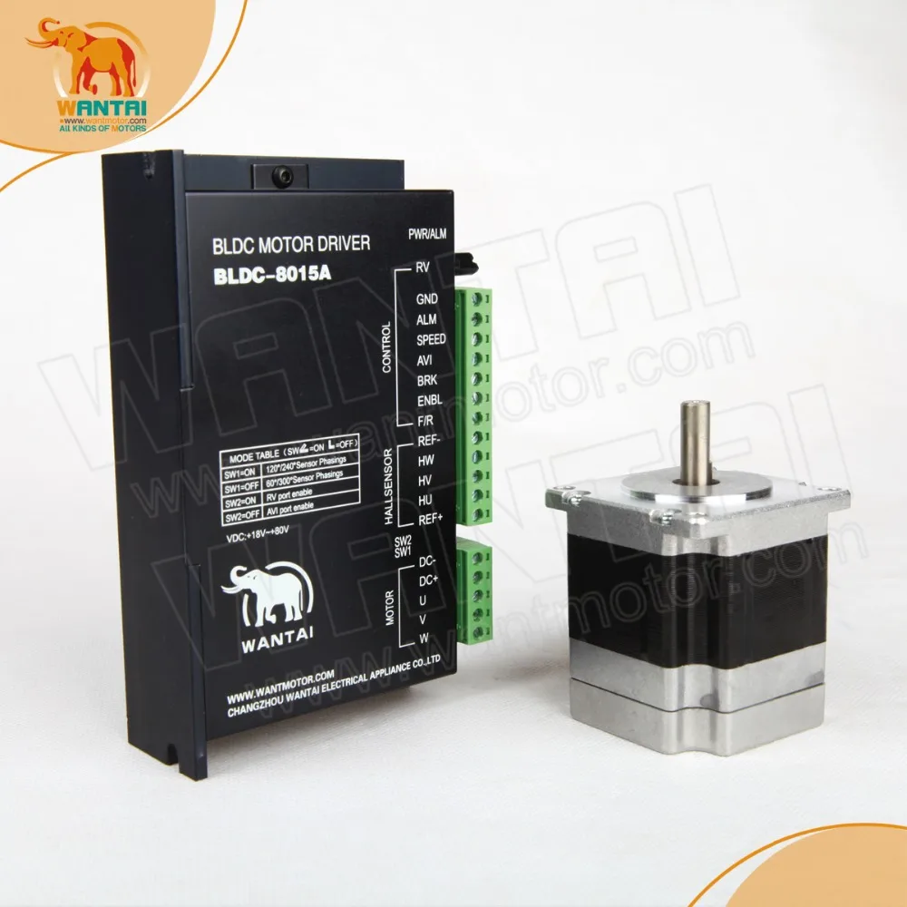 One Axis CNC Nema 23 Brushless DC Motor 3000RPM 24VDC 125W 3phs 57BLF02 &amp Driver BLDC-8015A 80VDC | Обустройство дома