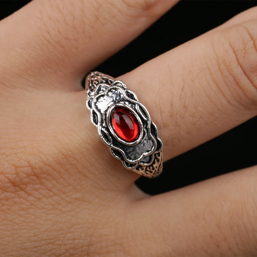 Cosplay Game Dark Soul Ring Life Ring Dark Vintage Ring Fashion Ring Size 9 Unisex Halloween Party Prop (5)